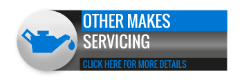 Black, grey and blue Other Makes Servicing call to action button, with image of oil can
