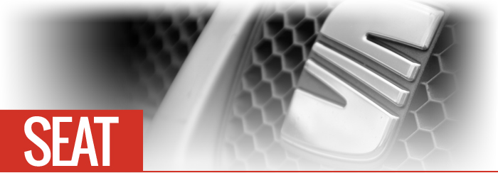 Seat Main Logo SEAT Diagnostics title with image of SEAT Manufacturer logo on front of car